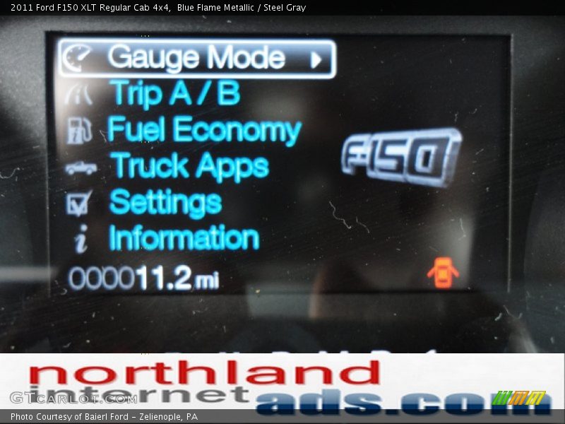 Blue Flame Metallic / Steel Gray 2011 Ford F150 XLT Regular Cab 4x4
