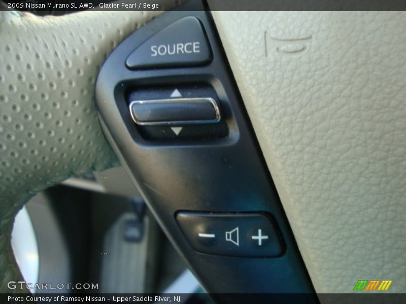 Glacier Pearl / Beige 2009 Nissan Murano SL AWD