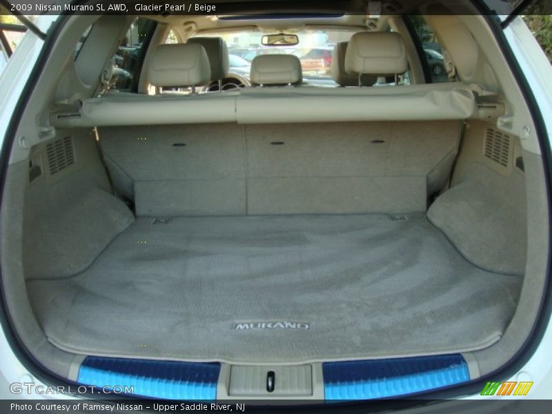 Glacier Pearl / Beige 2009 Nissan Murano SL AWD