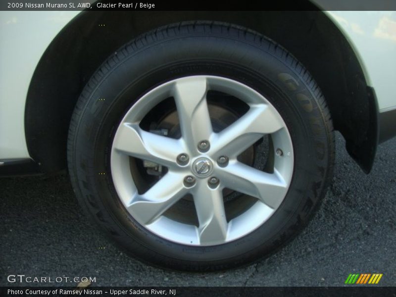 Glacier Pearl / Beige 2009 Nissan Murano SL AWD