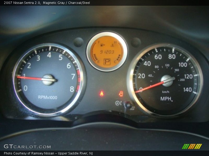 Magnetic Gray / Charcoal/Steel 2007 Nissan Sentra 2.0