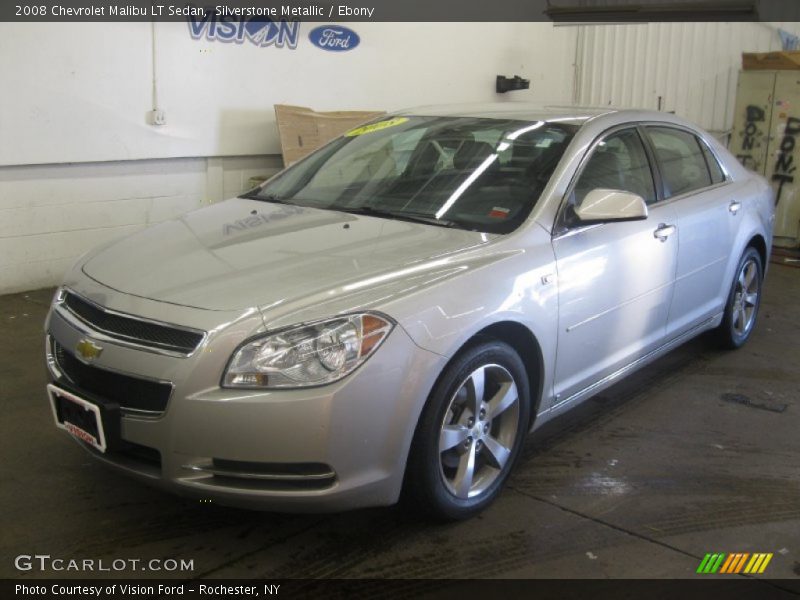Silverstone Metallic / Ebony 2008 Chevrolet Malibu LT Sedan