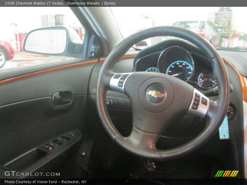 Silverstone Metallic / Ebony 2008 Chevrolet Malibu LT Sedan