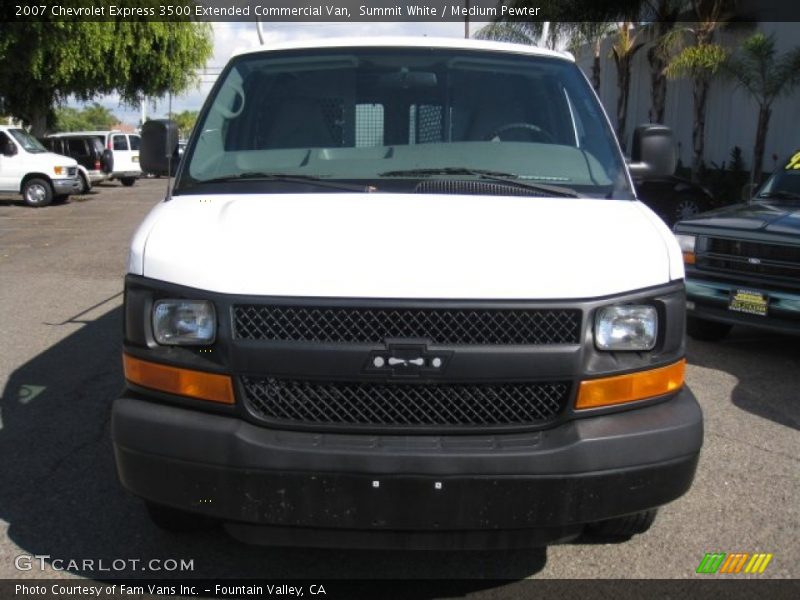 Summit White / Medium Pewter 2007 Chevrolet Express 3500 Extended Commercial Van