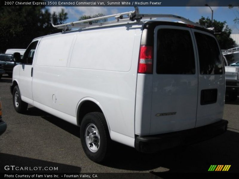 Summit White / Medium Pewter 2007 Chevrolet Express 3500 Extended Commercial Van