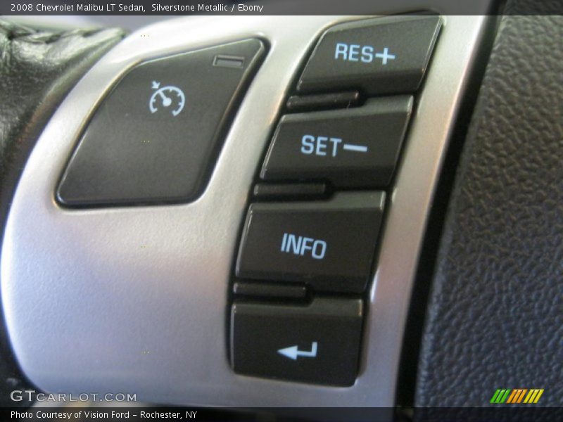 Silverstone Metallic / Ebony 2008 Chevrolet Malibu LT Sedan