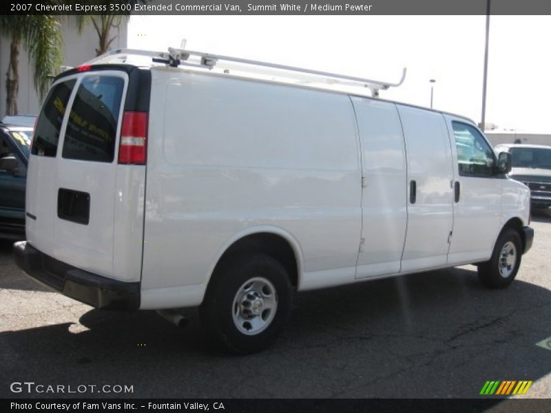 Summit White / Medium Pewter 2007 Chevrolet Express 3500 Extended Commercial Van