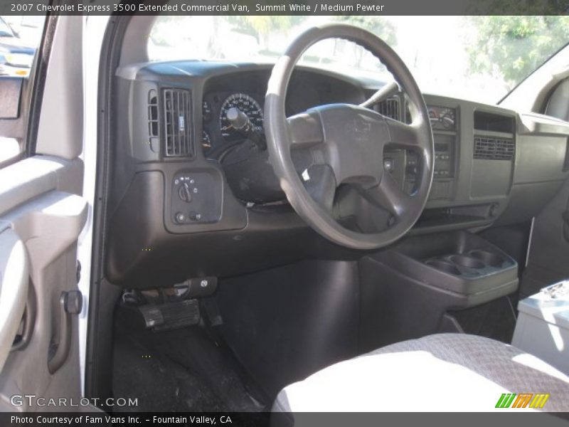 Summit White / Medium Pewter 2007 Chevrolet Express 3500 Extended Commercial Van