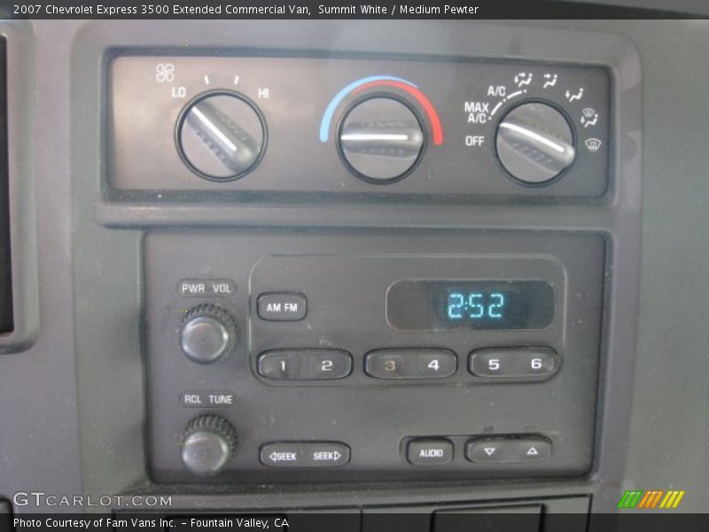 Audio System of 2007 Express 3500 Extended Commercial Van