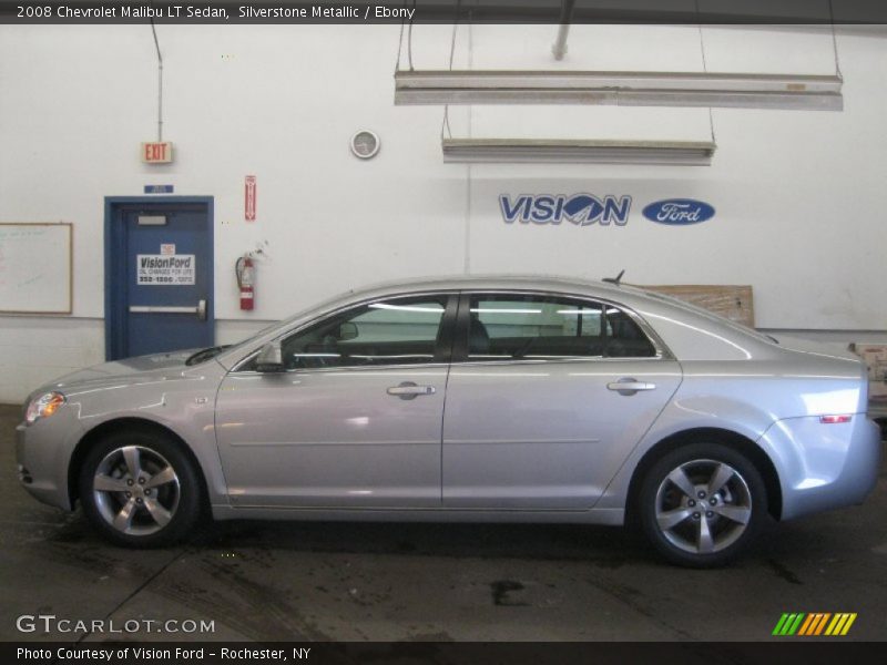 Silverstone Metallic / Ebony 2008 Chevrolet Malibu LT Sedan