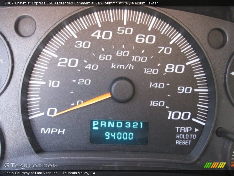 Summit White / Medium Pewter 2007 Chevrolet Express 3500 Extended Commercial Van