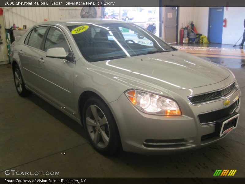 Silverstone Metallic / Ebony 2008 Chevrolet Malibu LT Sedan