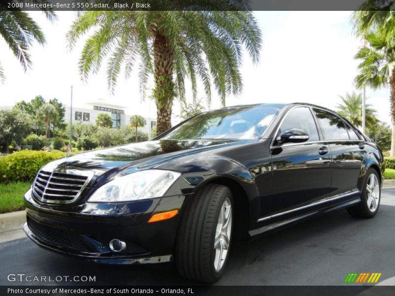 Black / Black 2008 Mercedes-Benz S 550 Sedan