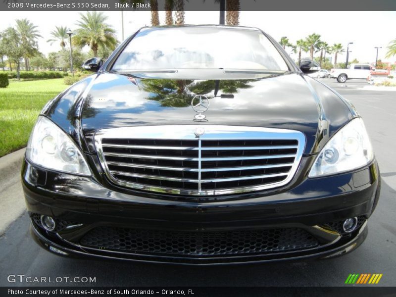 Black / Black 2008 Mercedes-Benz S 550 Sedan