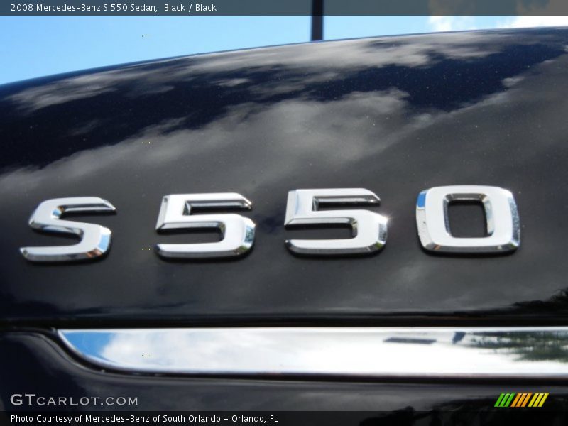 Black / Black 2008 Mercedes-Benz S 550 Sedan