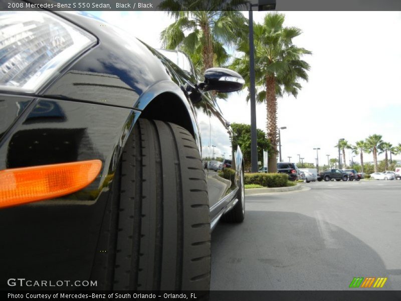Black / Black 2008 Mercedes-Benz S 550 Sedan