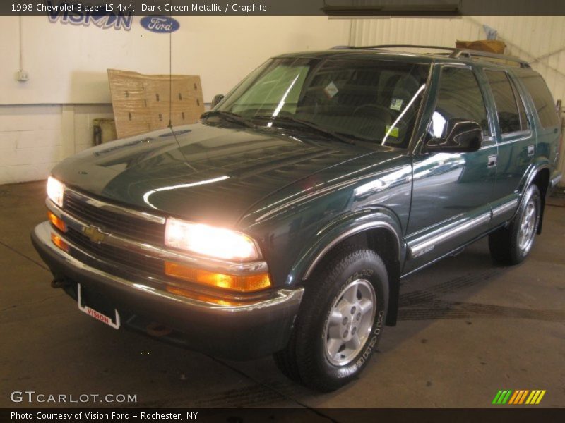 Dark Green Metallic / Graphite 1998 Chevrolet Blazer LS 4x4