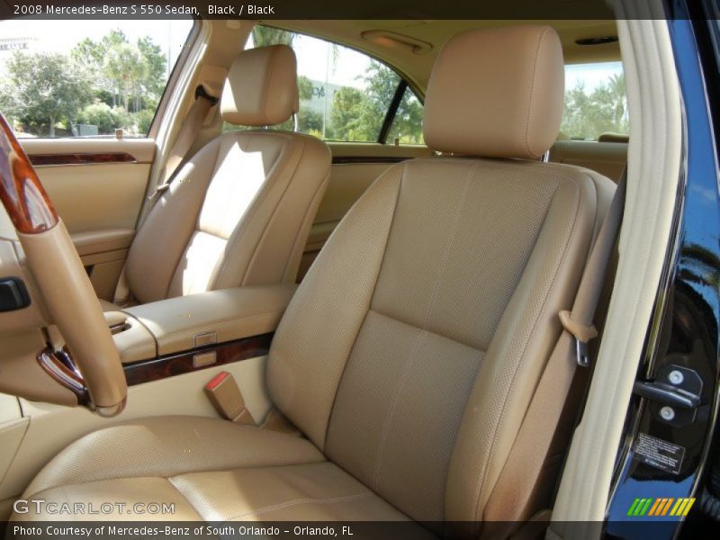 Black / Black 2008 Mercedes-Benz S 550 Sedan