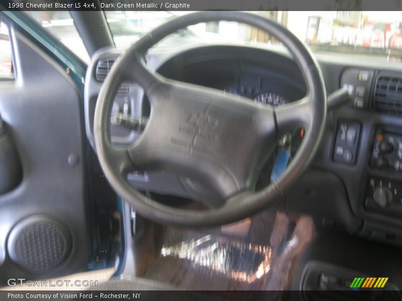 Dark Green Metallic / Graphite 1998 Chevrolet Blazer LS 4x4