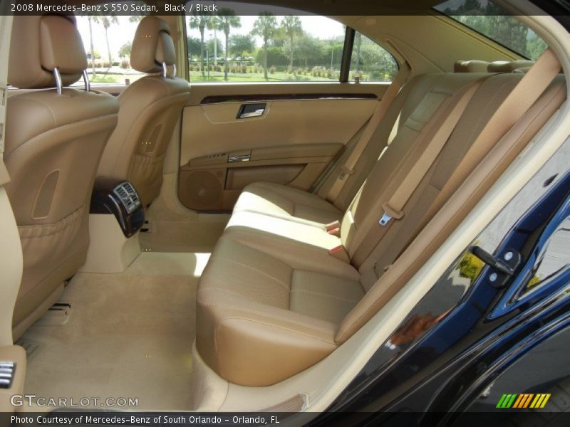 Black / Black 2008 Mercedes-Benz S 550 Sedan