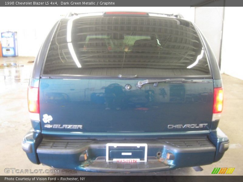 Dark Green Metallic / Graphite 1998 Chevrolet Blazer LS 4x4