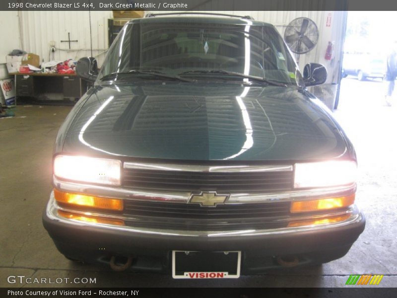 Dark Green Metallic / Graphite 1998 Chevrolet Blazer LS 4x4