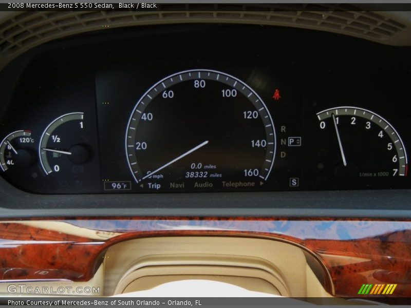 Black / Black 2008 Mercedes-Benz S 550 Sedan