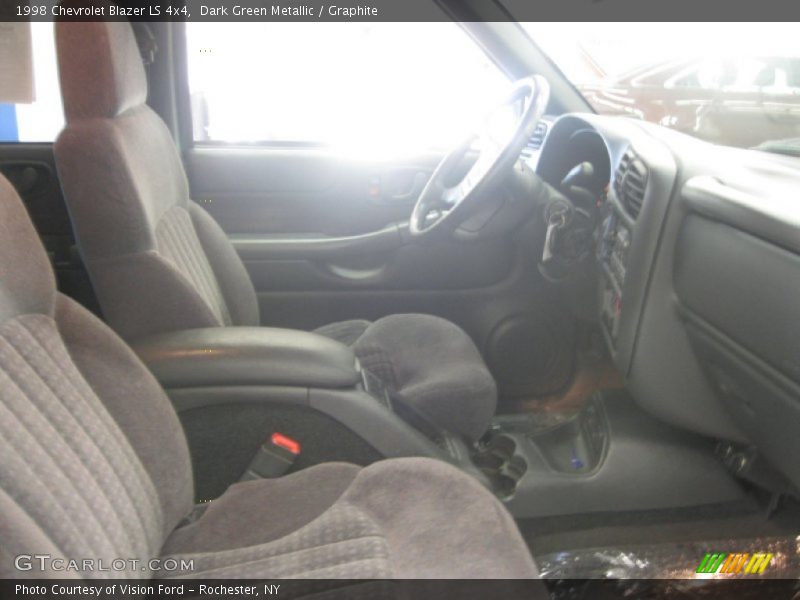 Dark Green Metallic / Graphite 1998 Chevrolet Blazer LS 4x4