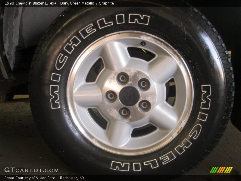 Dark Green Metallic / Graphite 1998 Chevrolet Blazer LS 4x4
