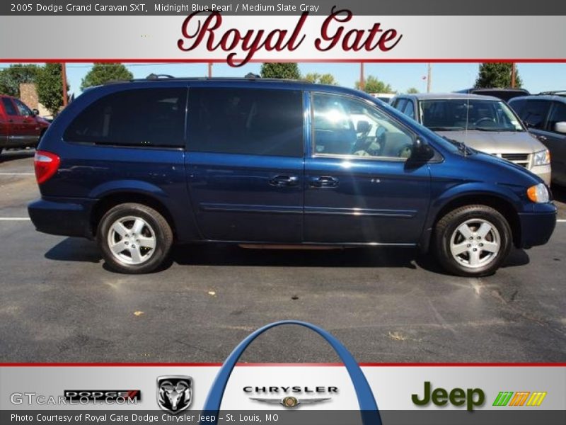Midnight Blue Pearl / Medium Slate Gray 2005 Dodge Grand Caravan SXT