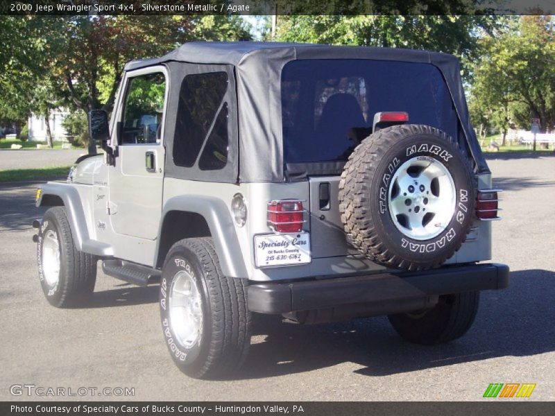 Silverstone Metallic / Agate 2000 Jeep Wrangler Sport 4x4