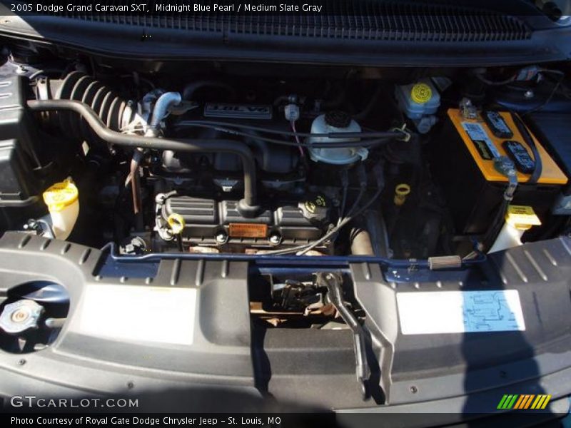 Midnight Blue Pearl / Medium Slate Gray 2005 Dodge Grand Caravan SXT