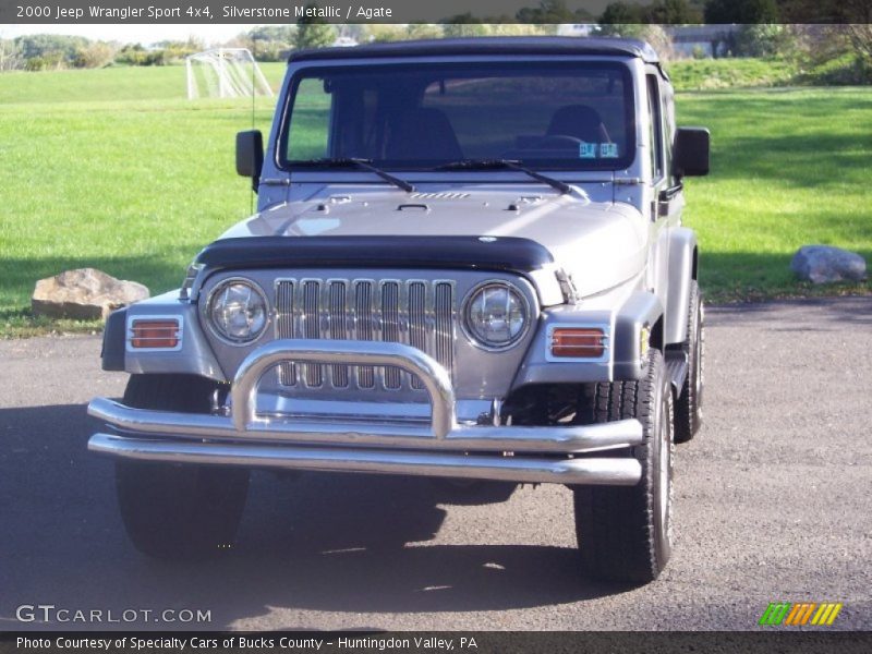 Silverstone Metallic / Agate 2000 Jeep Wrangler Sport 4x4
