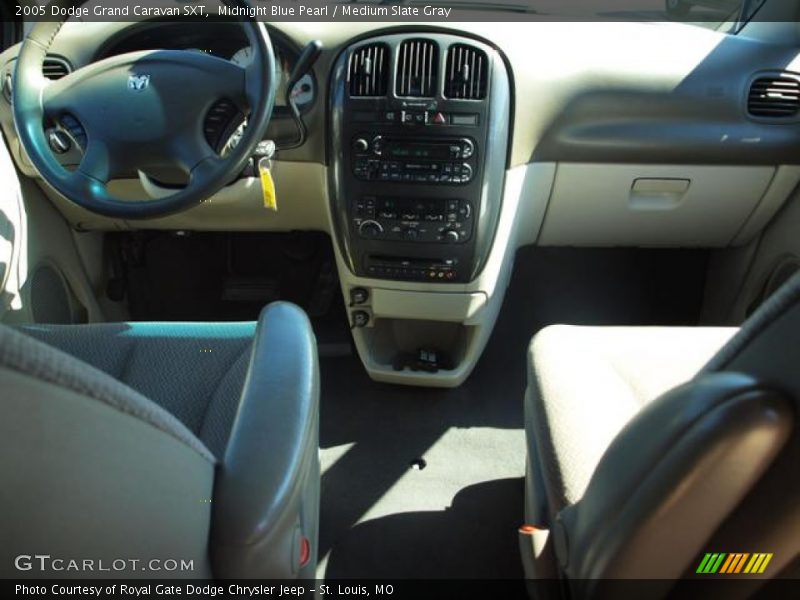 Midnight Blue Pearl / Medium Slate Gray 2005 Dodge Grand Caravan SXT