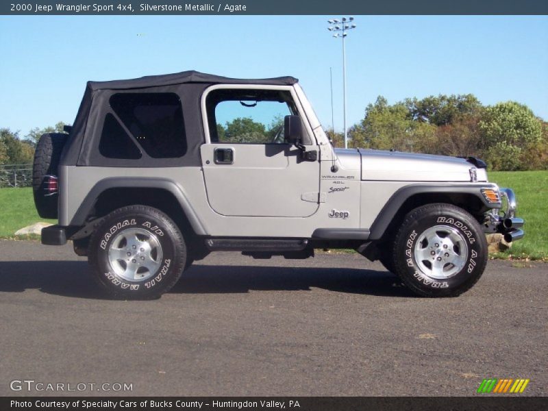 Silverstone Metallic / Agate 2000 Jeep Wrangler Sport 4x4