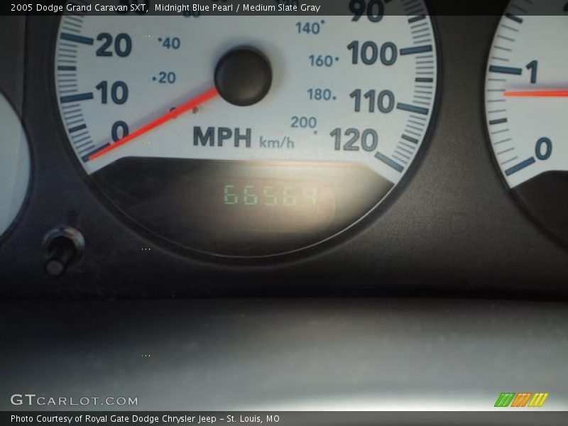 Midnight Blue Pearl / Medium Slate Gray 2005 Dodge Grand Caravan SXT