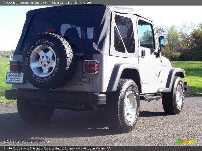 Silverstone Metallic / Agate 2000 Jeep Wrangler Sport 4x4