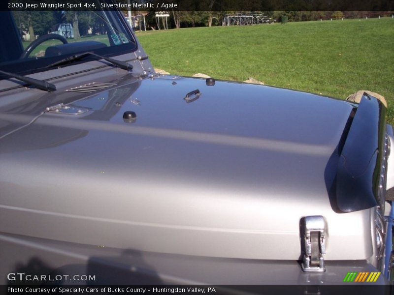 Silverstone Metallic / Agate 2000 Jeep Wrangler Sport 4x4