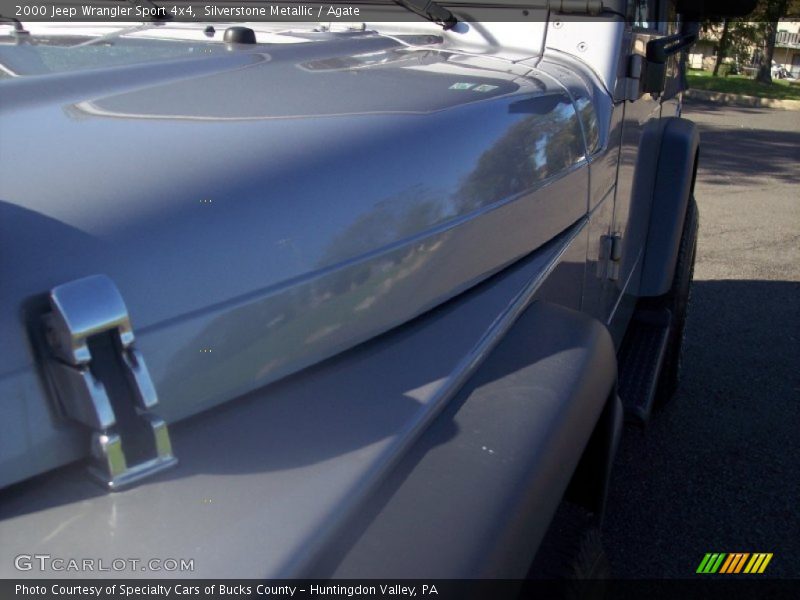 Silverstone Metallic / Agate 2000 Jeep Wrangler Sport 4x4