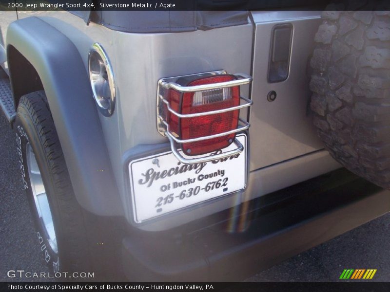 Silverstone Metallic / Agate 2000 Jeep Wrangler Sport 4x4