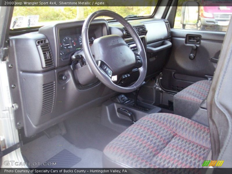 Silverstone Metallic / Agate 2000 Jeep Wrangler Sport 4x4