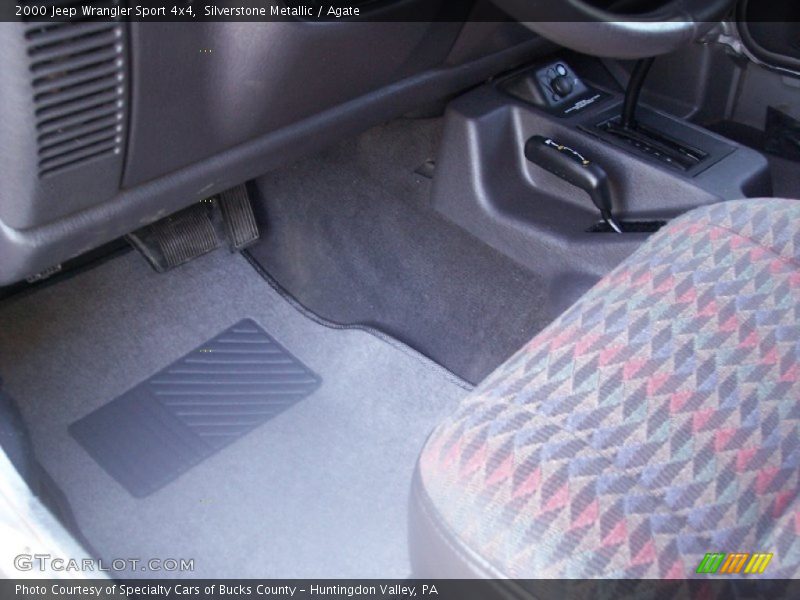Silverstone Metallic / Agate 2000 Jeep Wrangler Sport 4x4