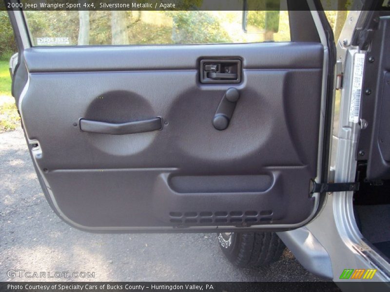 Silverstone Metallic / Agate 2000 Jeep Wrangler Sport 4x4