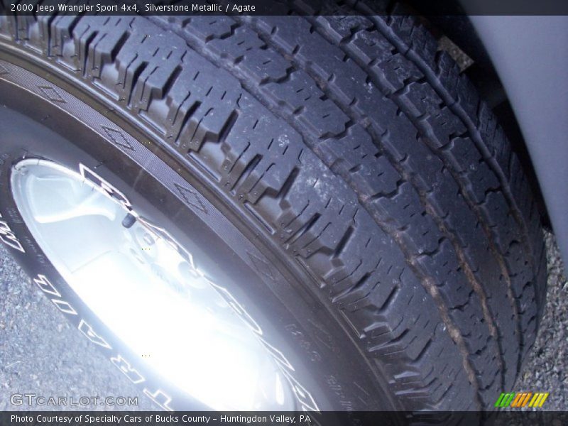 Silverstone Metallic / Agate 2000 Jeep Wrangler Sport 4x4