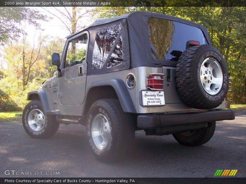 Silverstone Metallic / Agate 2000 Jeep Wrangler Sport 4x4