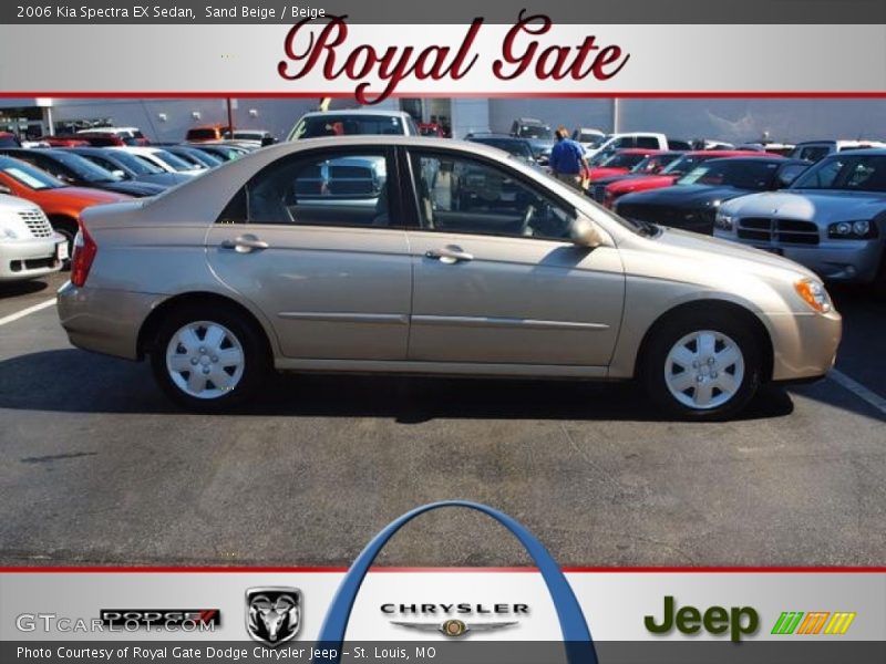 Sand Beige / Beige 2006 Kia Spectra EX Sedan