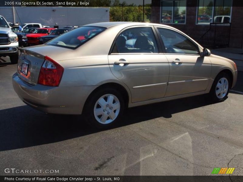 Sand Beige / Beige 2006 Kia Spectra EX Sedan