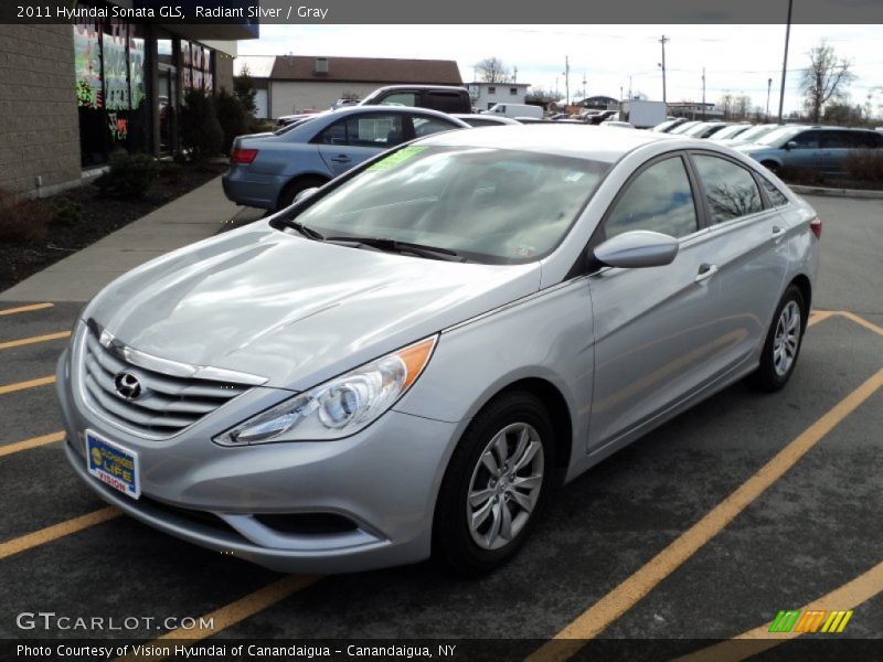 Radiant Silver / Gray 2011 Hyundai Sonata GLS