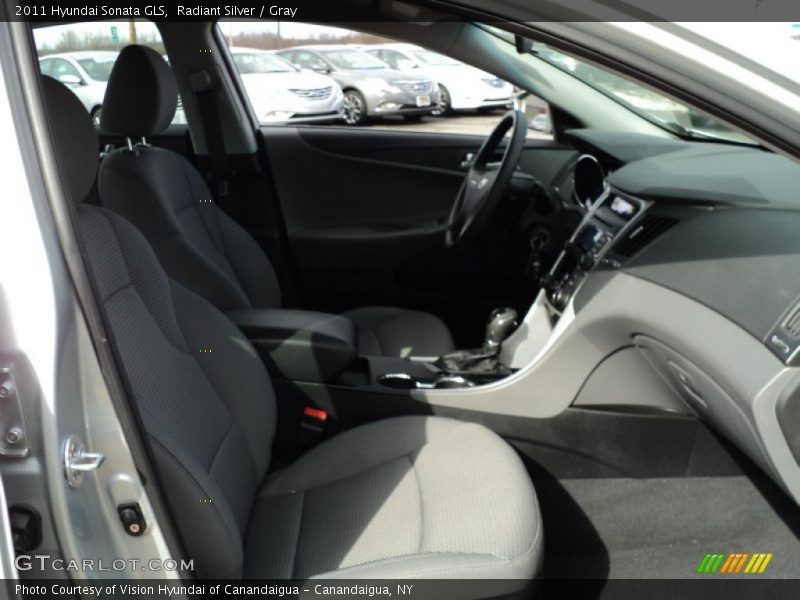 Radiant Silver / Gray 2011 Hyundai Sonata GLS