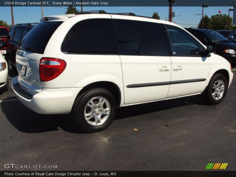 Stone White / Medium Slate Gray 2004 Dodge Caravan SXT